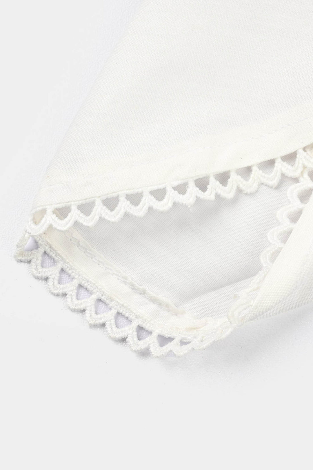 Infant Girls Cotton Tulip Shalwar-White