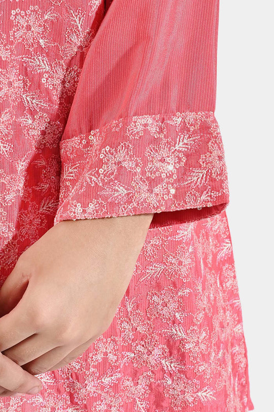 Girls 2Pcs Suit Shining - Pink