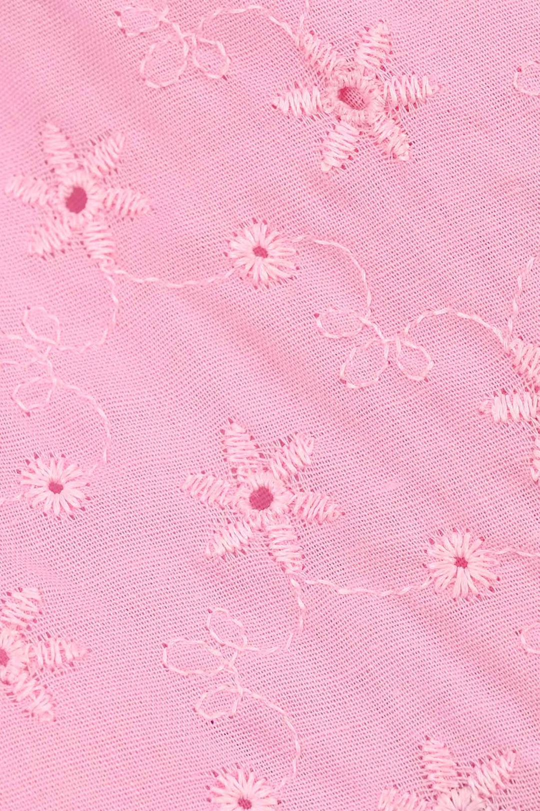 Infant Girls Cotton Emb Top Pink-Lilac