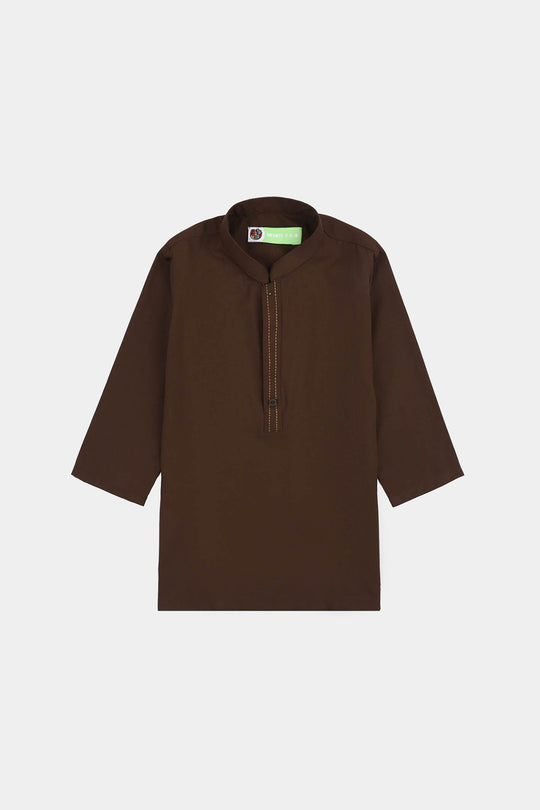 Infant Boys Poly Viscose 2Piece (Honey Mustard)-BROWN