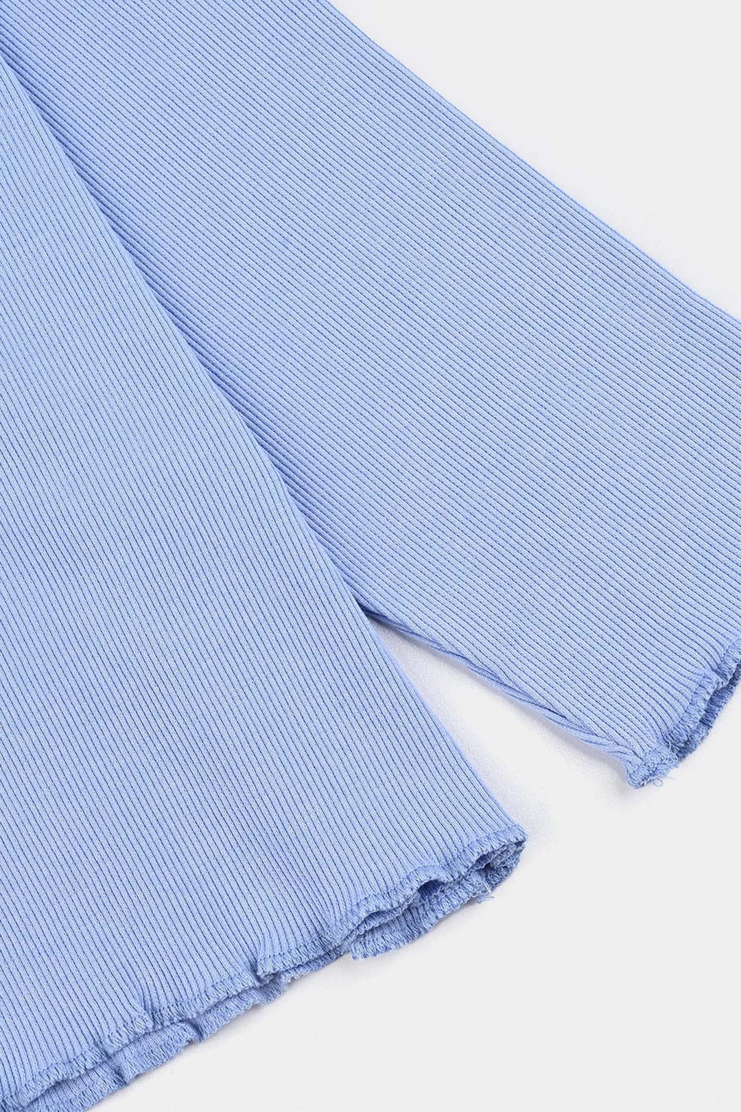 Girls Rib T-Shirt F/S Butterfly