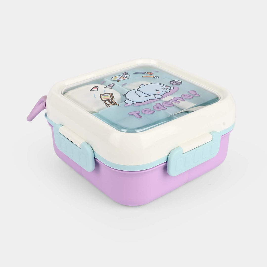 Kids Lunch Box Plastic | Purple