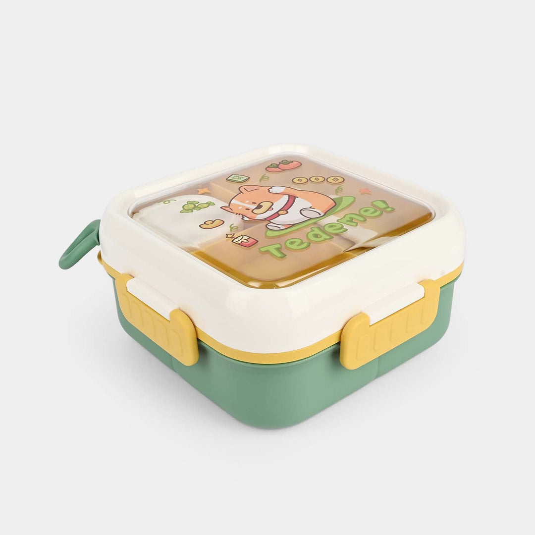 Kids Lunch Box Plastic | Green