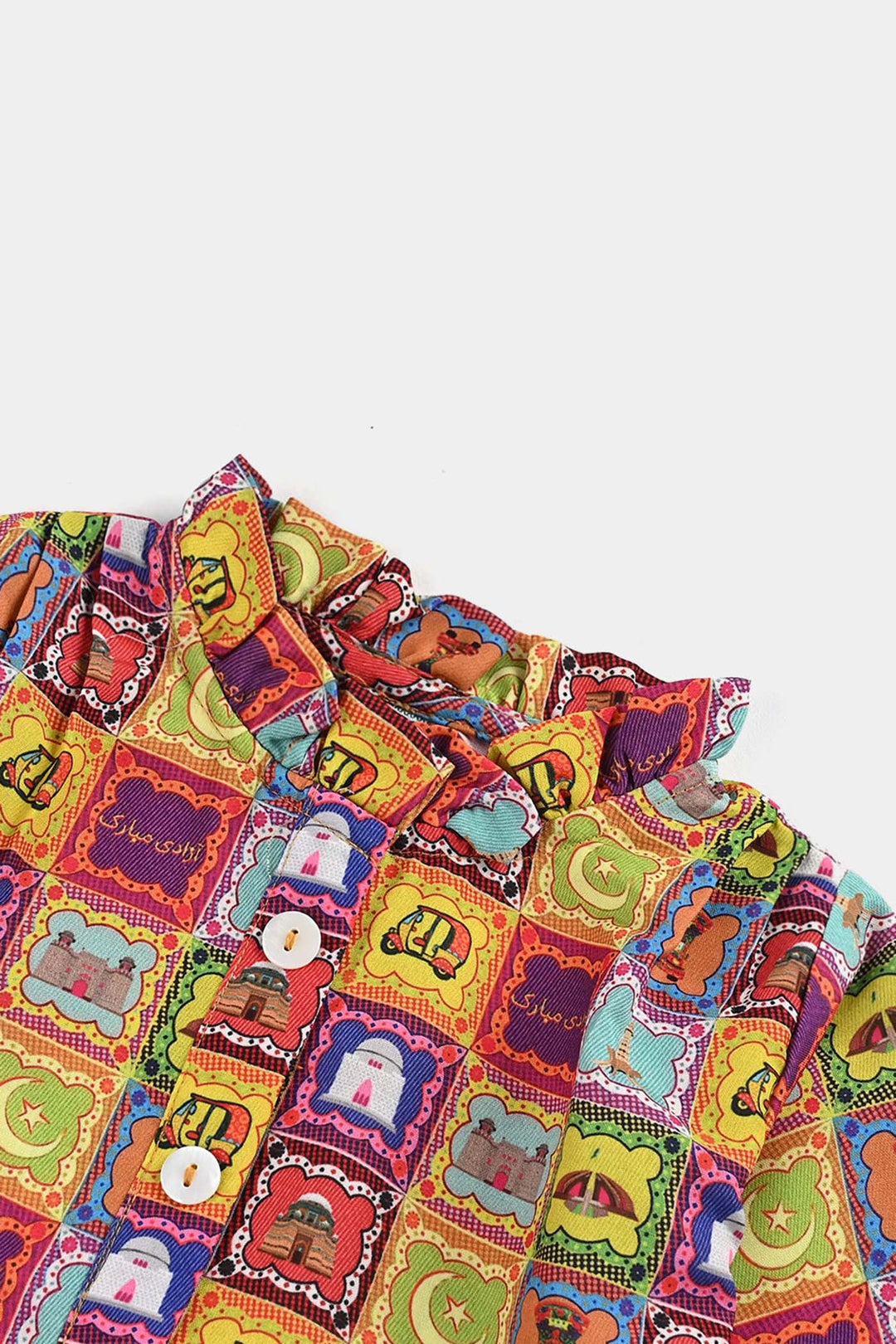 Infant Girls Poly Net Casual Top Ticket Ind-Multi