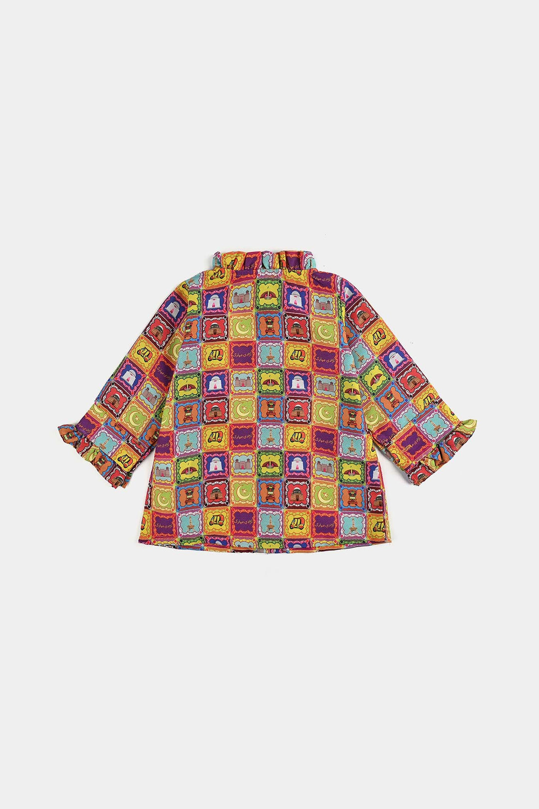 Infant Girls Poly Net Casual Top Ticket Ind-Multi