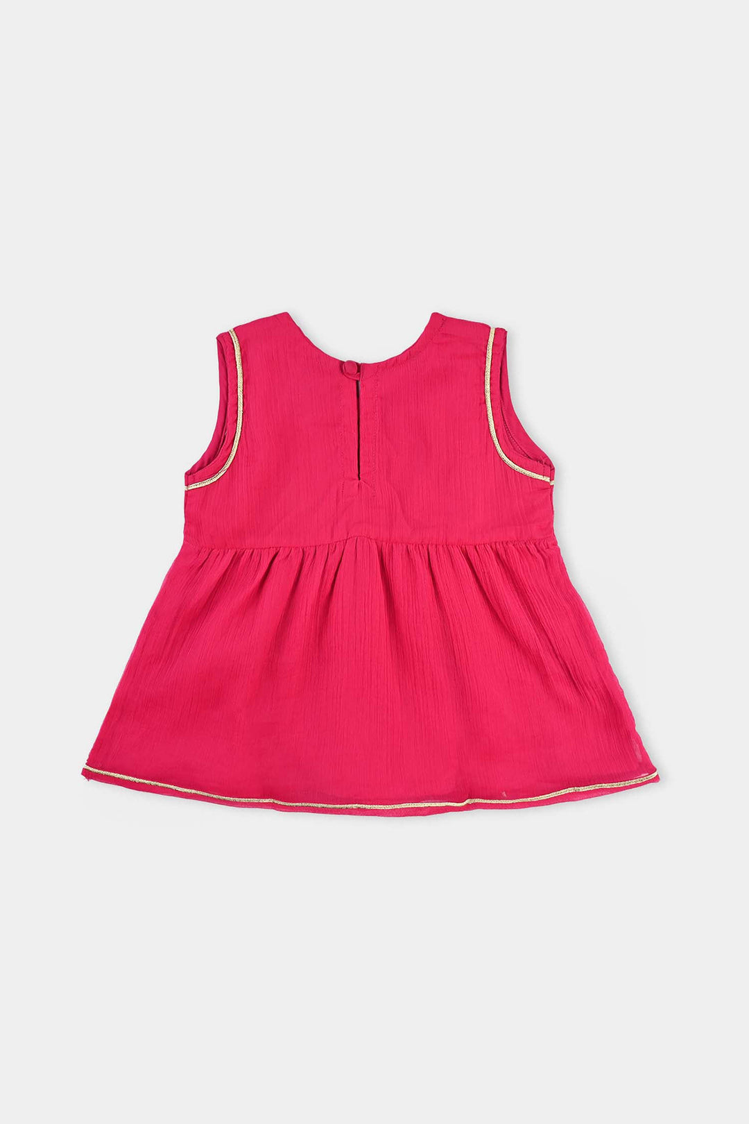 Infant Girls Chiffon 2Pcs Gulabi-Pink