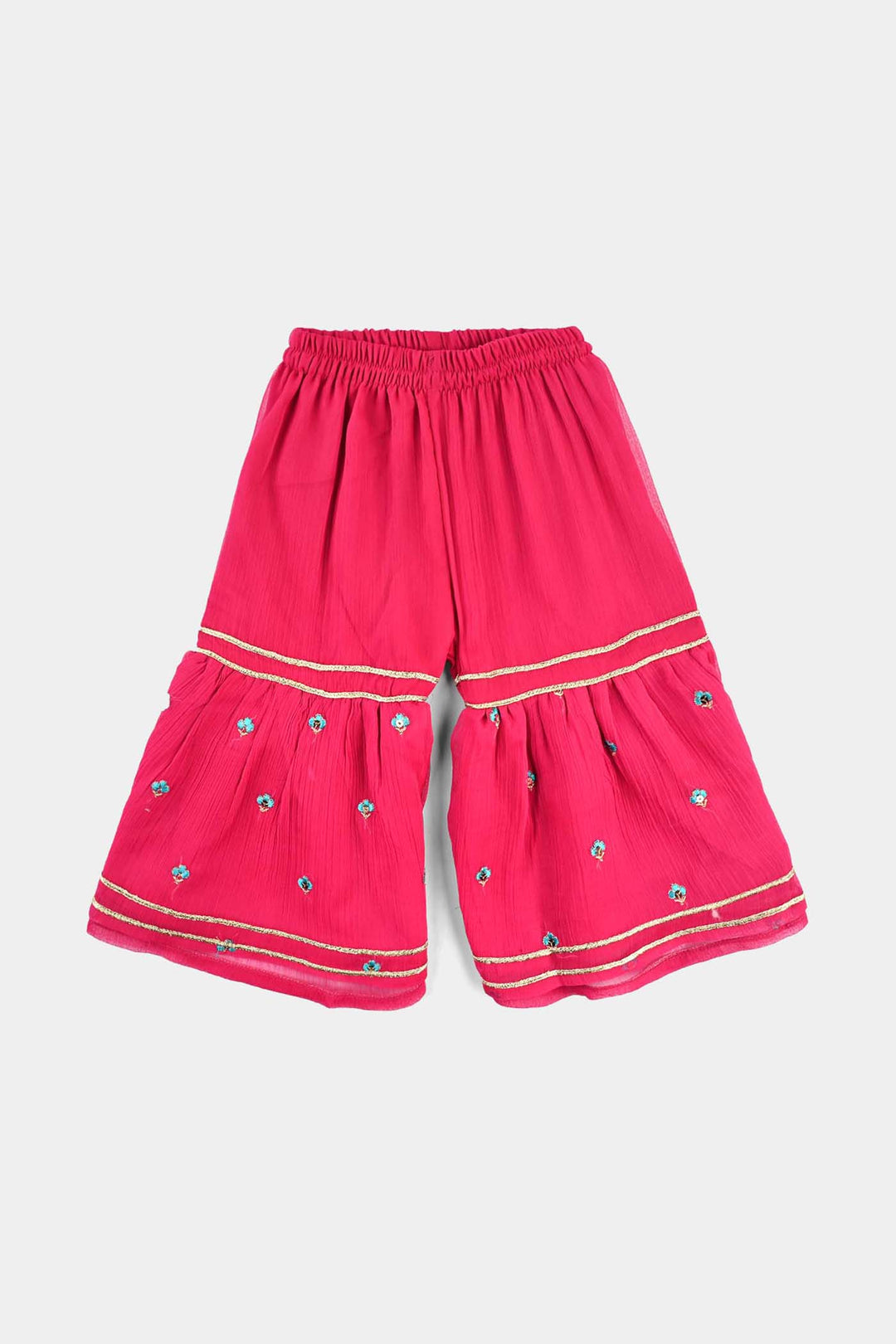 Infant Girls Chiffon 2Pcs Gulabi-Pink