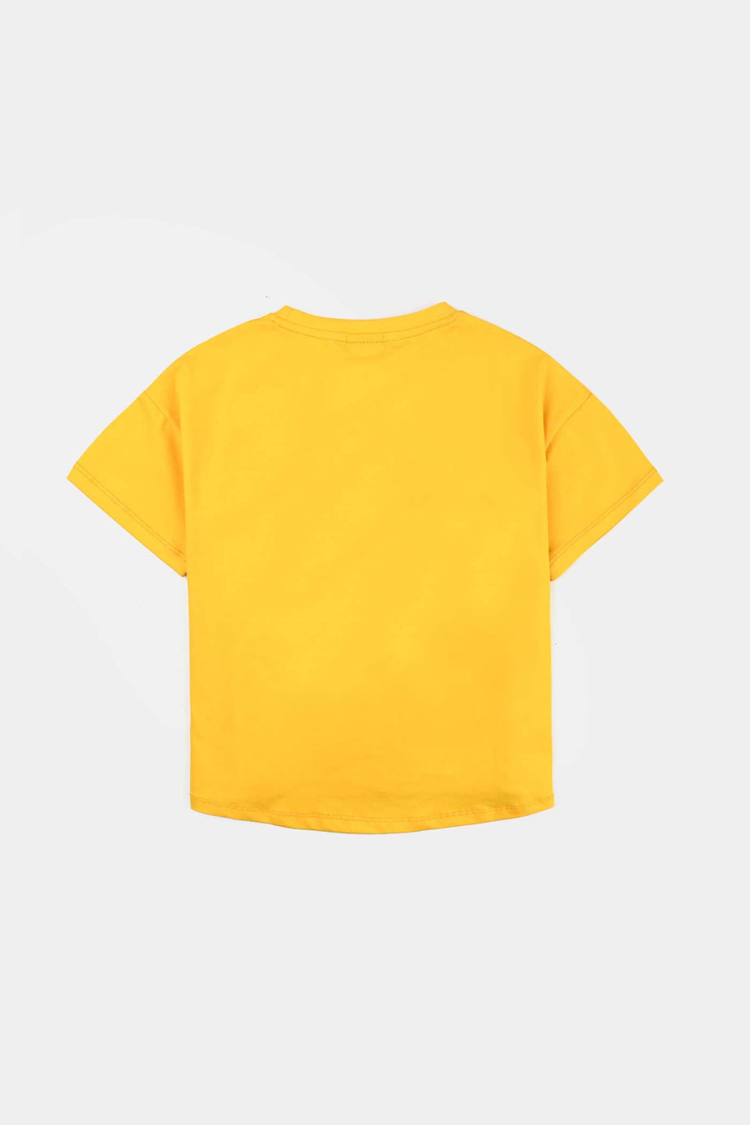 Girls Lycra Jersey T Shirt Sparkle -Yellow