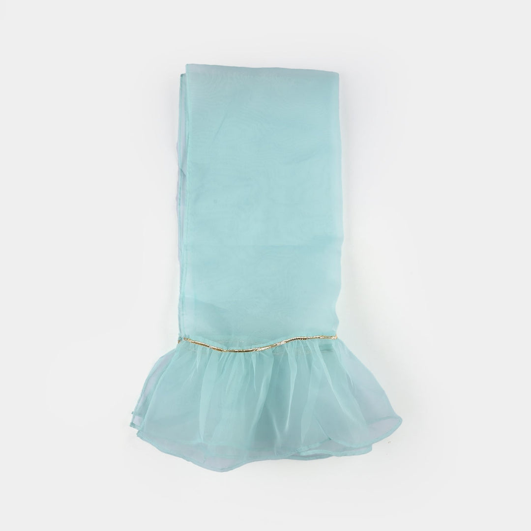 Teens Girls Poly Cambric 3-Piece Ghazal Set - Mint Green