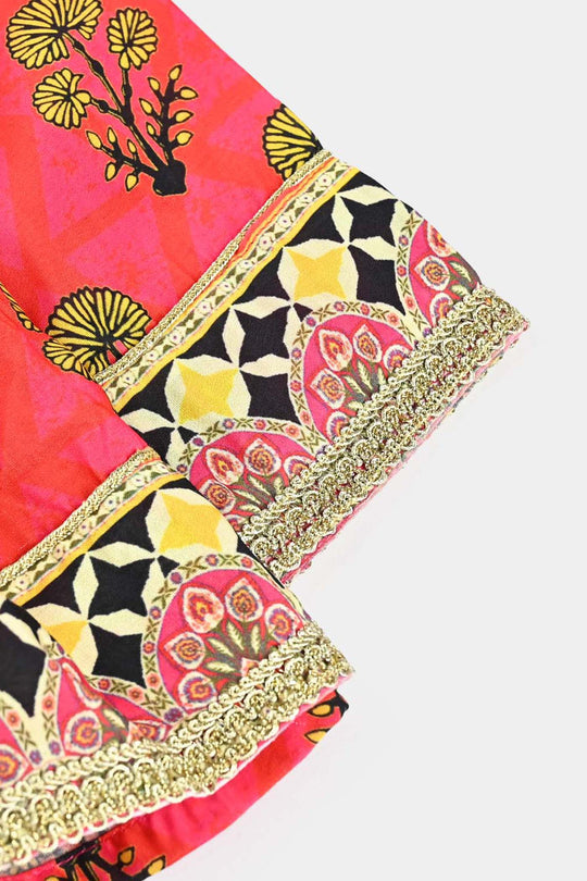 Infant Girls poly cambric 3 Pcs Raunaq-Multi