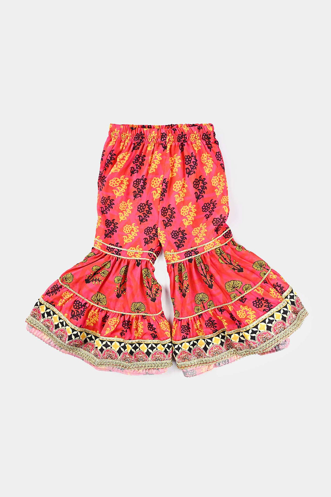 Infant Girls poly cambric 3 Pcs Raunaq-Multi