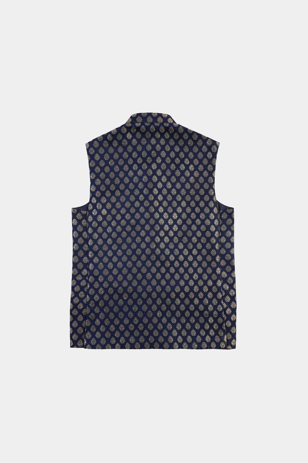 Boys Poly Viscose Waistcoat (Blended)- Blue