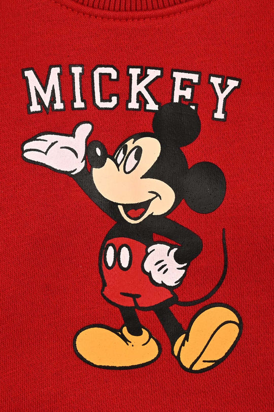 Infant Boys Fleece Sweatshirt-Red