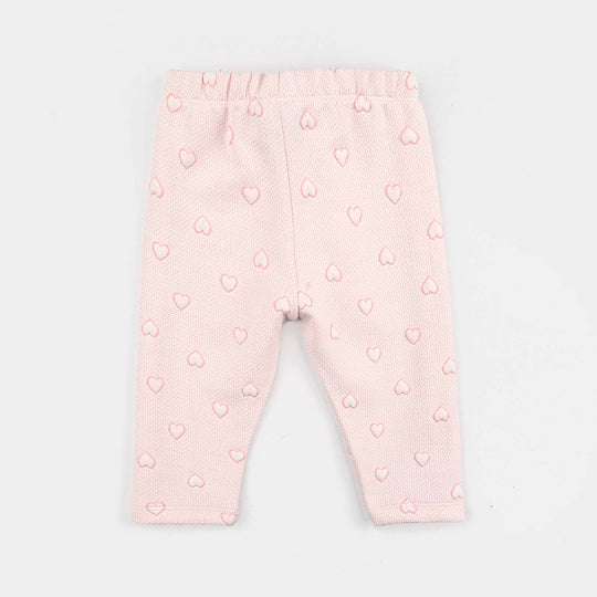 Infant Girls Jacquard Suit - Pink