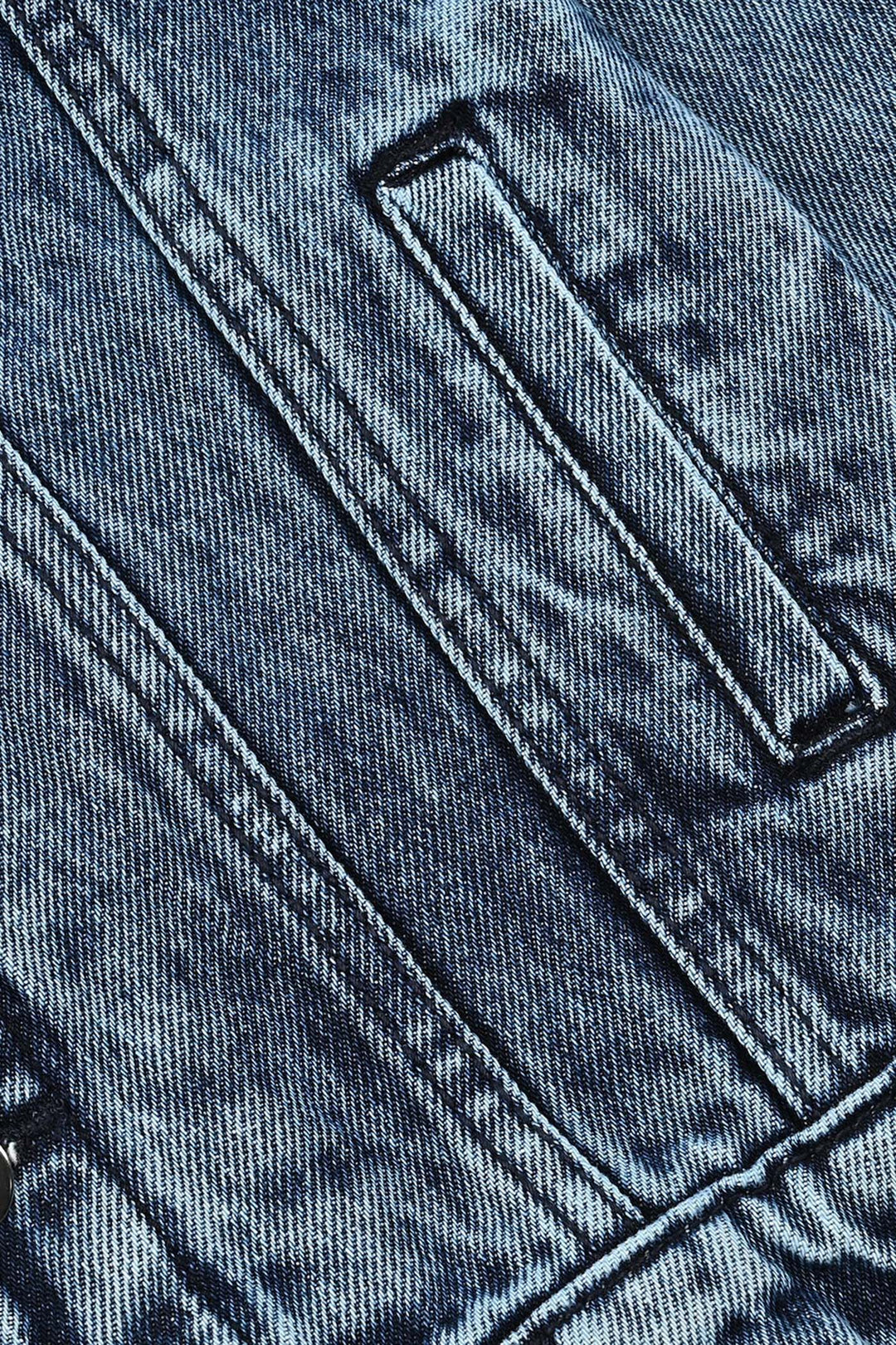 Boys Denim Stretch Jacket-Mid Blue