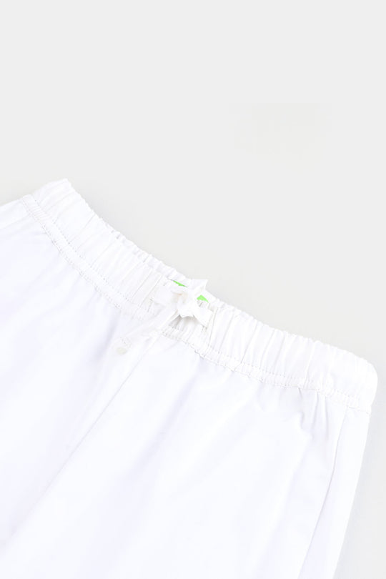 Infant Boys Cotton Eastern Bottoms-Off White