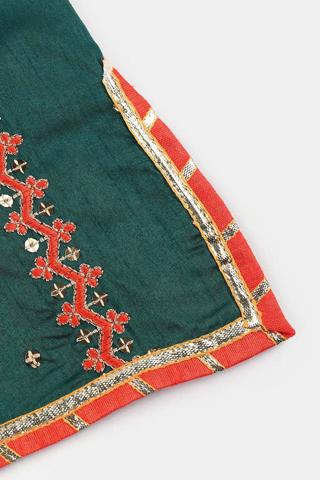 Infant Girls Raw Silk 3-Piece Set (Naqsh)