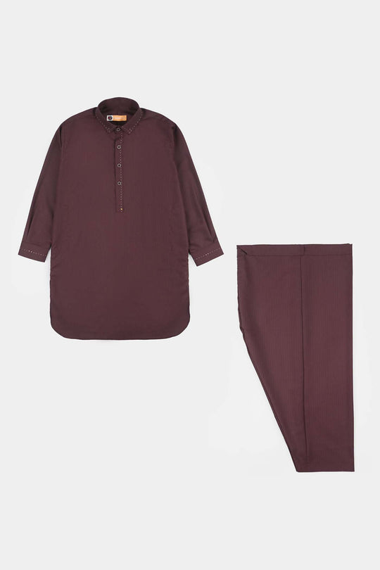 Boys Poly Viscose 2 Piece Suit - Magenta