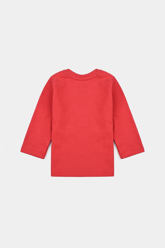 Infant Girls Cotton Interlock Suit THE BOW WORLD - Red