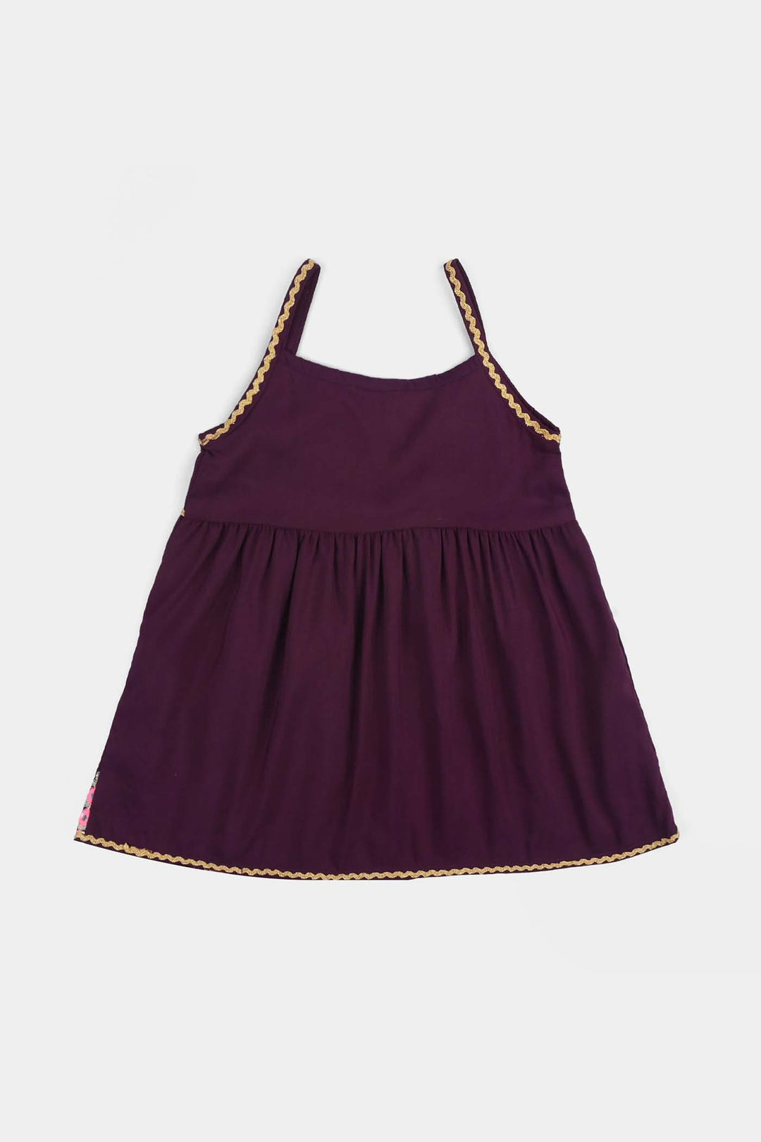 Infant Girls Poly Cambric 2-Piece Set (Maehka Gul) - Purple