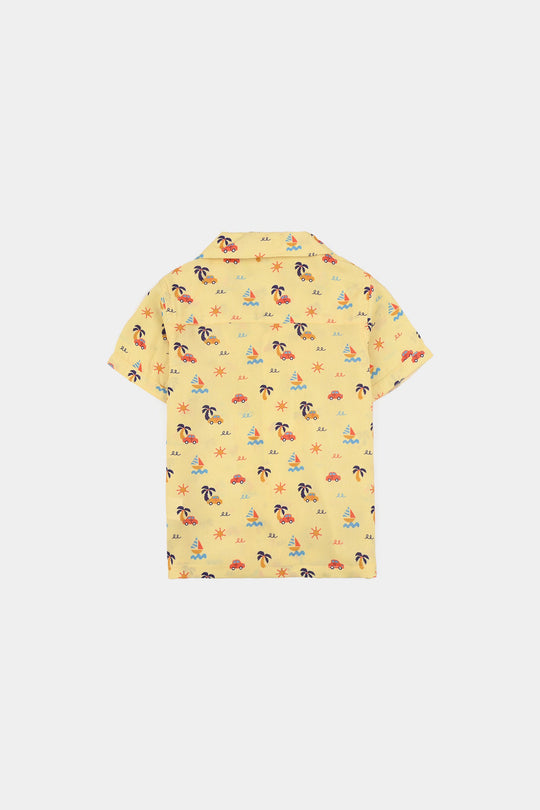 Infant Boys Viscose Nightwear (Beach Vibes) - Yellow
