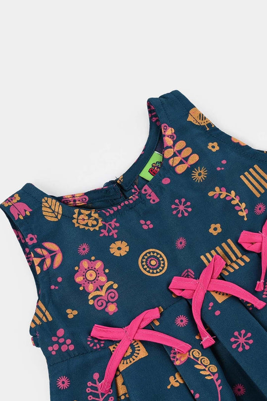 Infant Girls Poly Cambric Suit (2 Piece) - Teal