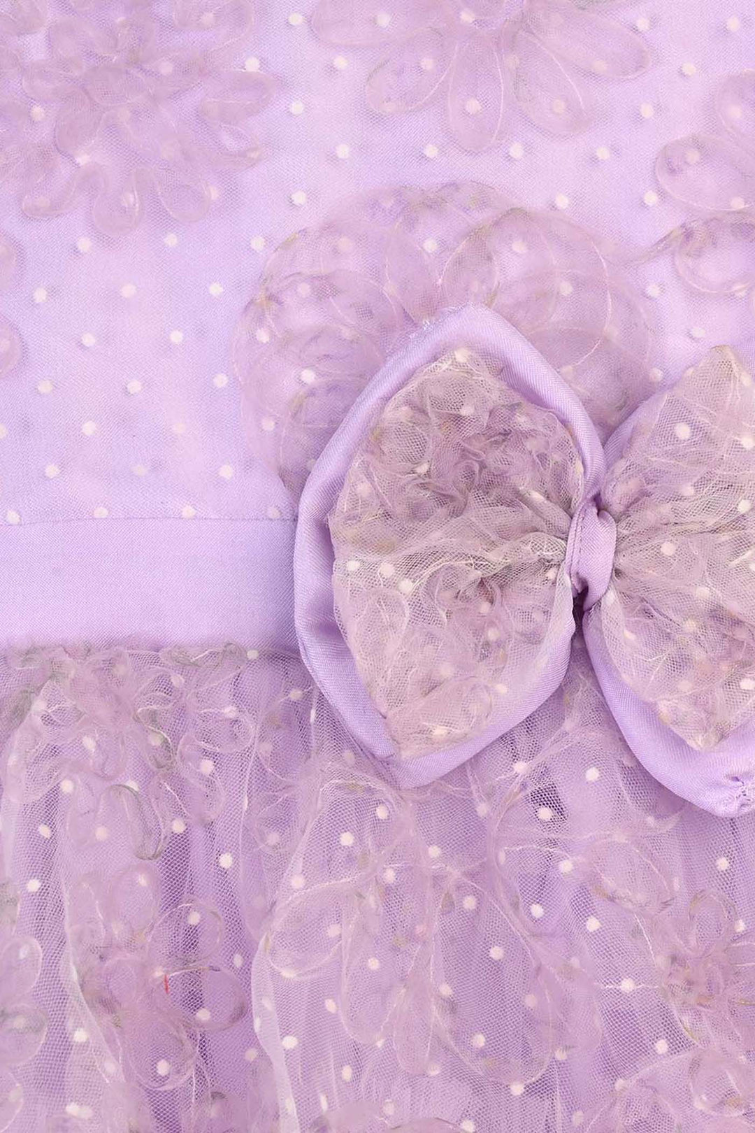 Girls Net Fancy Frock - Lilac