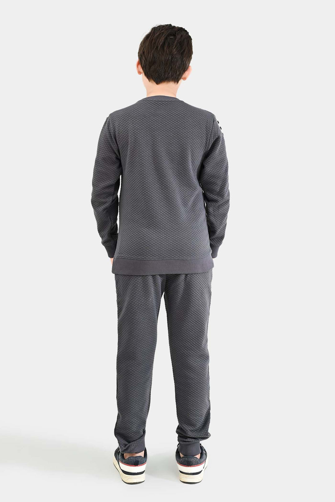 Boys Quilted 2 Piece HOT WHEELS-GREY