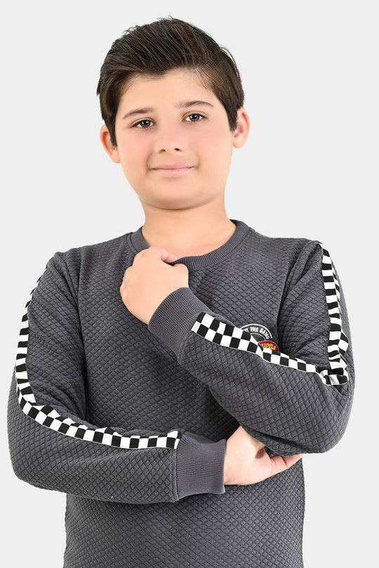 Boys Quilted 2 Piece HOT WHEELS-GREY