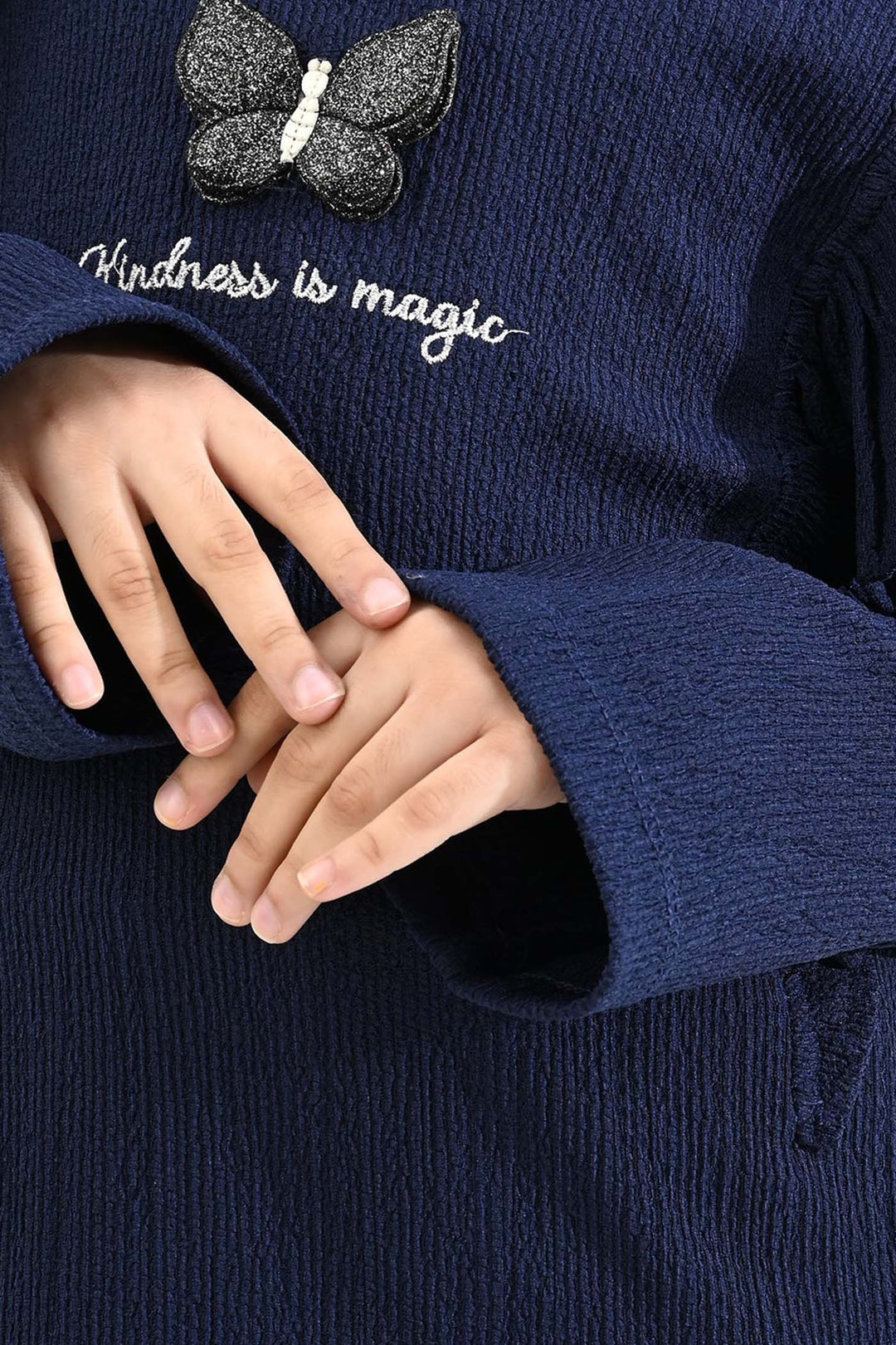 Girls Poly Crinkle 2 Piece KINDNESS IS MAGIC-Blue