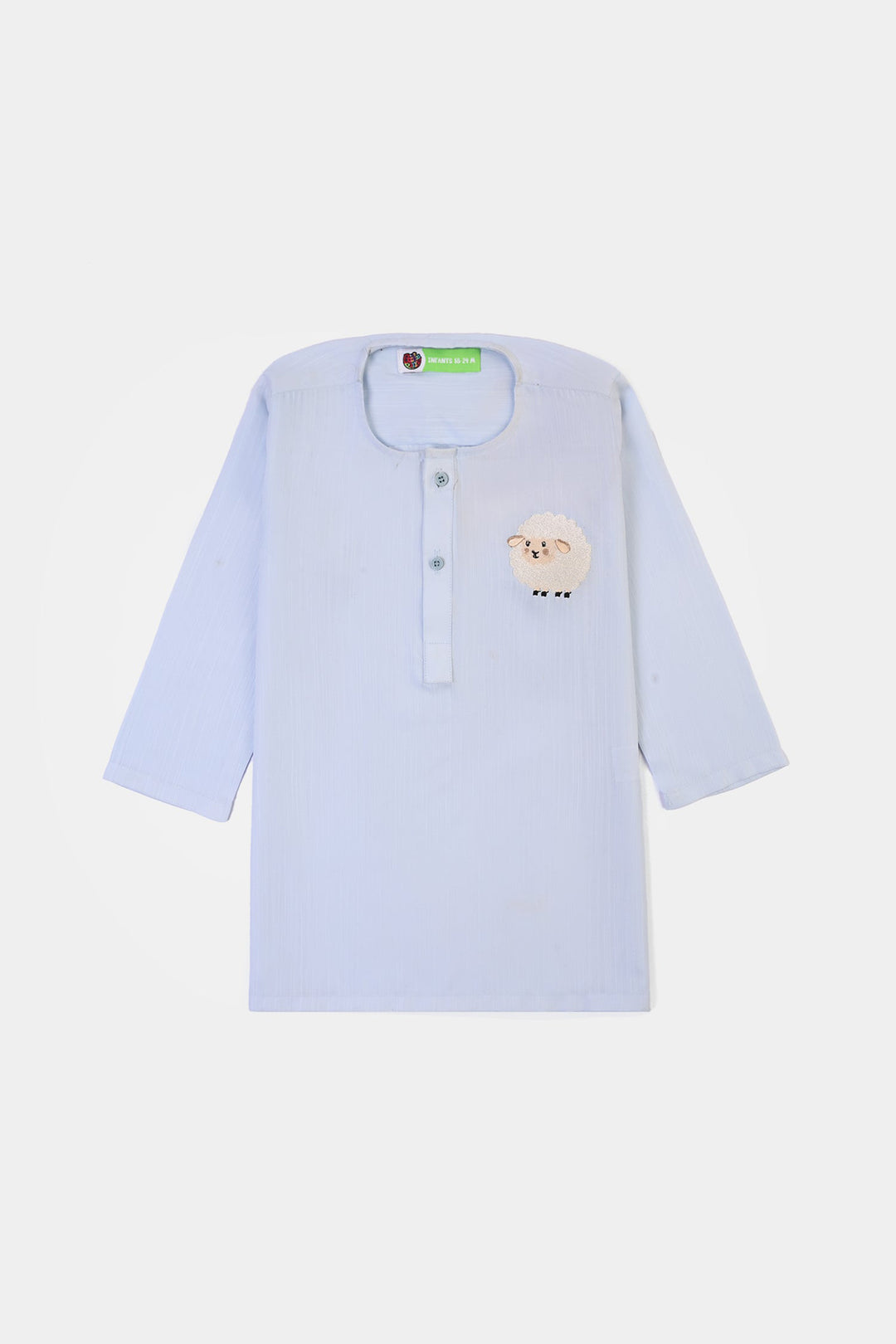 Infant Boys Poly Viscose 2Piece Suit (Sheep)-Blue