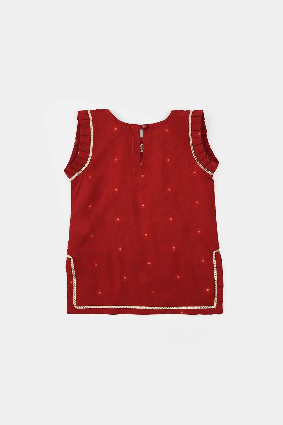 Infant Girls Jacquard 2-Piece Suit (Khumaar) - Red