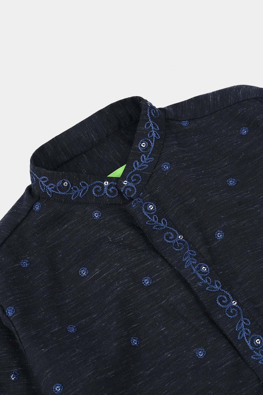 Infant Boys Poly Viscose Suit (Royal) - Blue