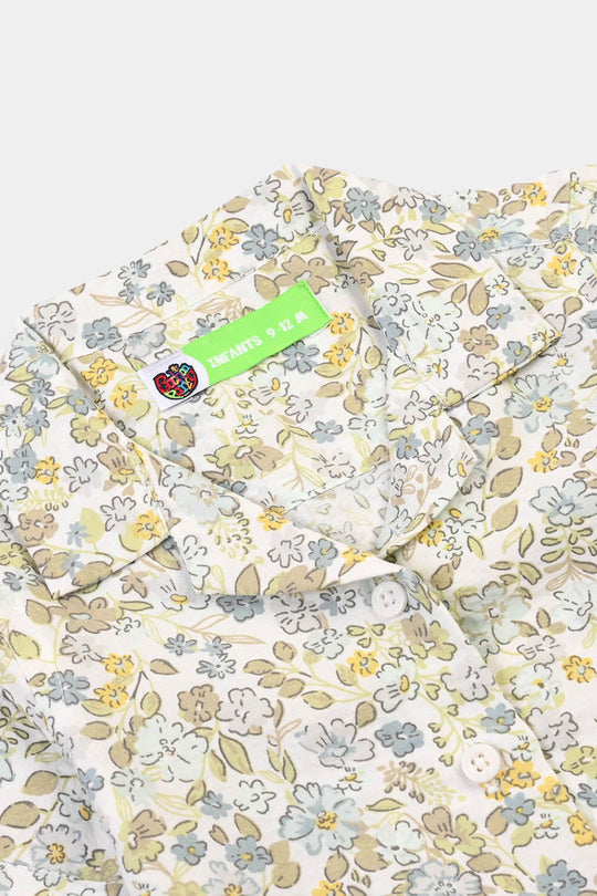 Infant Girls Linen Viscose Nightwear - Floral