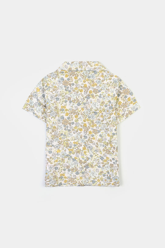 Infant Girls Linen Viscose Nightwear - Floral