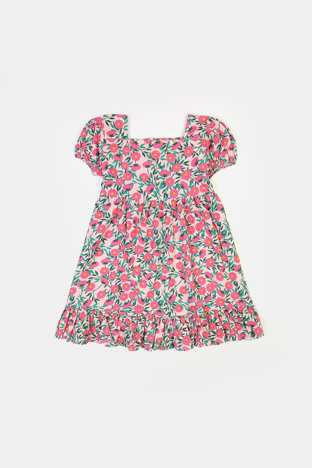 Girls Casual Frock Bloom-Multi