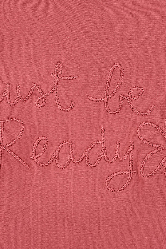 Girls Jersey/Terry Pullover Just be Ready