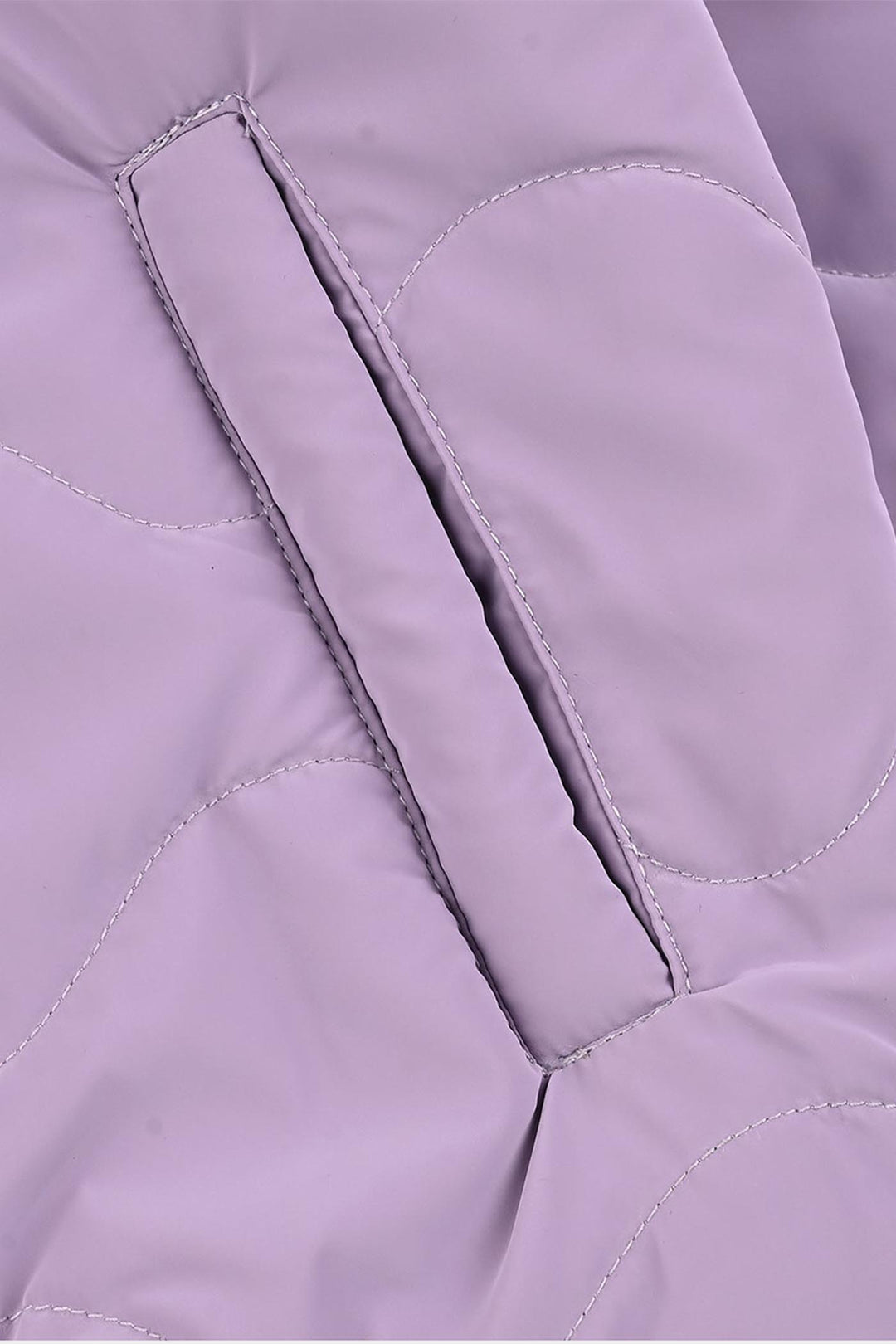 Girls Quilted Jacket F/S-Purple
