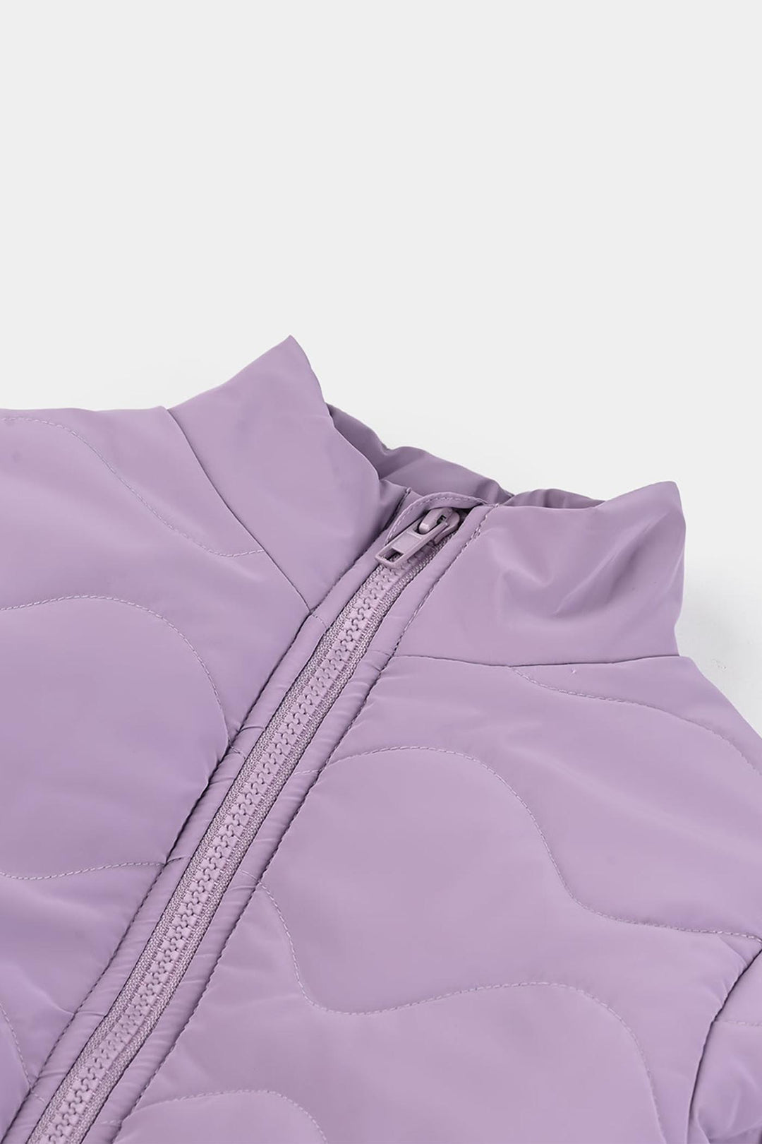 Girls Quilted Jacket F/S-Purple