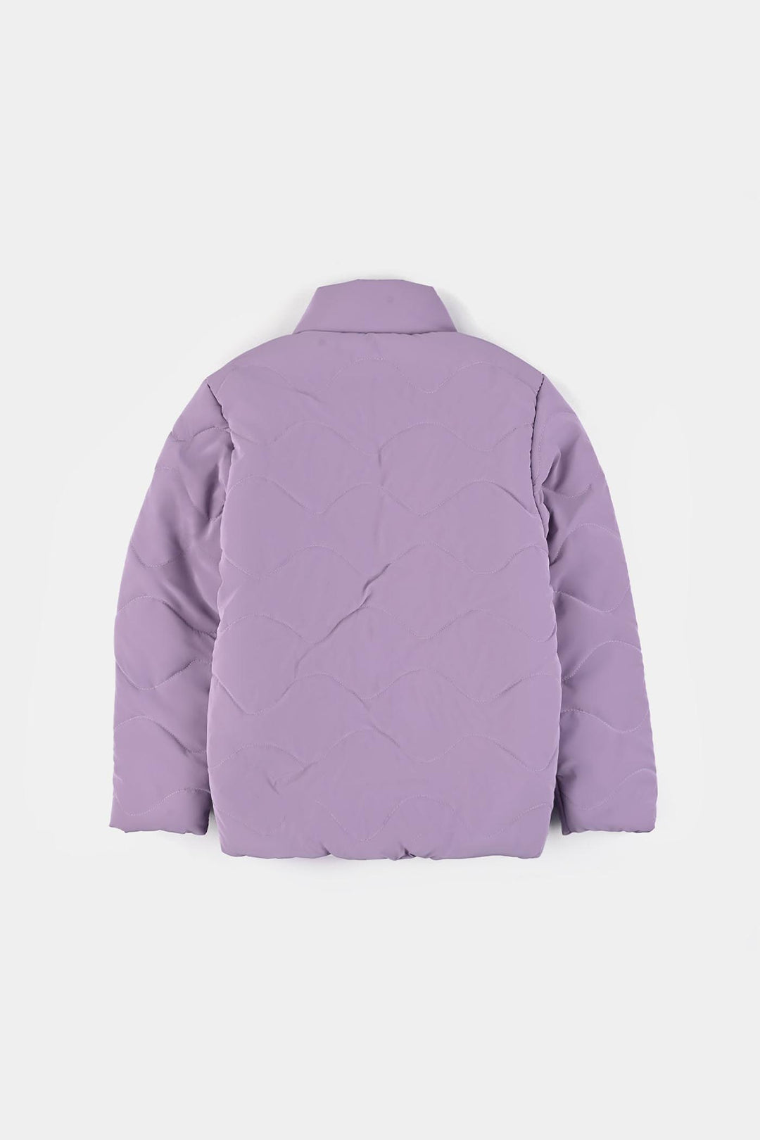 Girls Quilted Jacket F/S-Purple