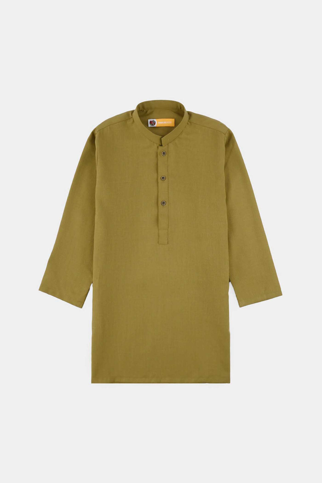 Boys Poly Viscose Kurta Pajama (Twill Tape) - Green