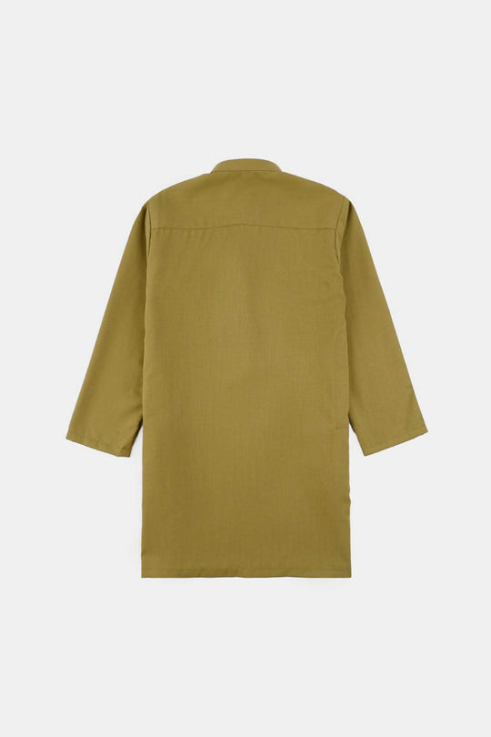 Boys Poly Viscose Kurta Pajama (Twill Tape) - Green