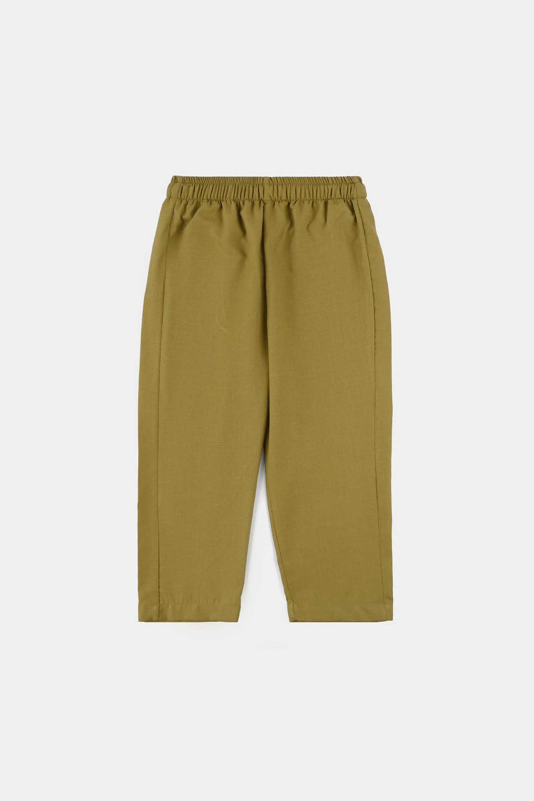 Boys Poly Viscose Kurta Pajama (Twill Tape) - Green