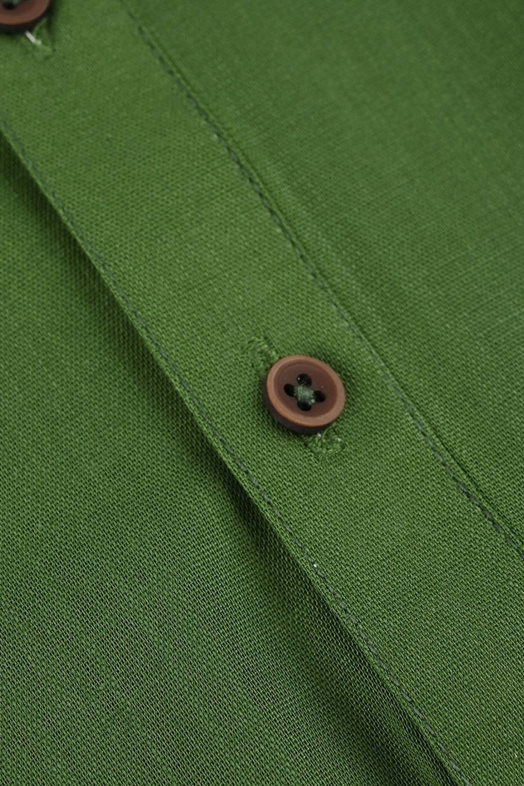 Boys Cotton Slub Basic Kurta (Forest ELF) - Green