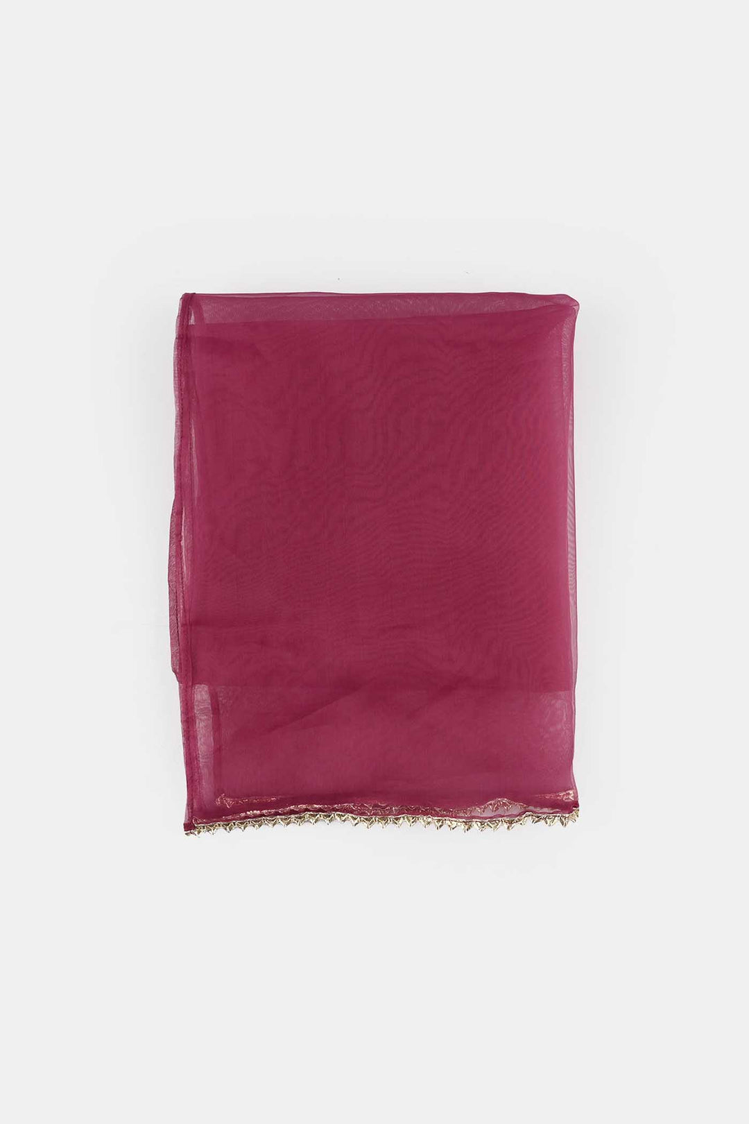 Girls Raw Silk 3-Piece Set (Jahan Ara) - Burgundy