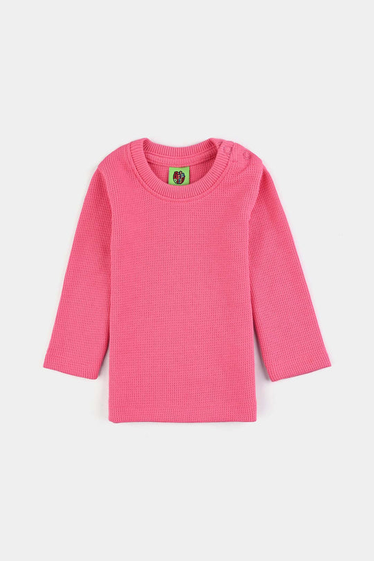 Infant Unisex Thermal Inner Wear Suit-Hot Pink