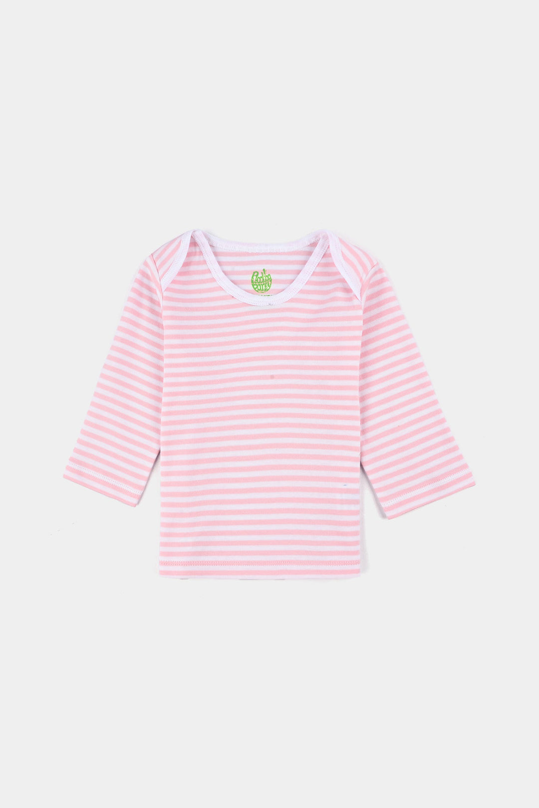 Infant Girls Cotton Interlock Bambi T-Shirt F/S Pack OF 3 - Pink/White