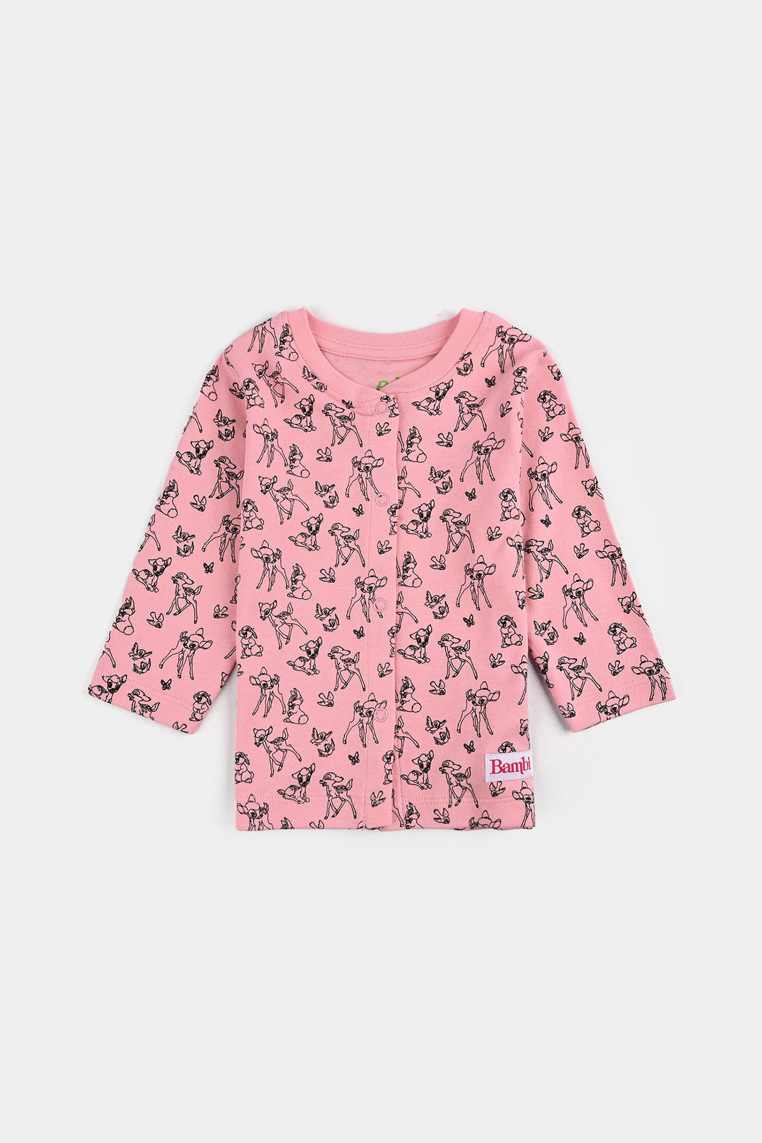 Infant Girls Cotton Interlock Bambi Cardigan Pack OF 3 - Pink.White