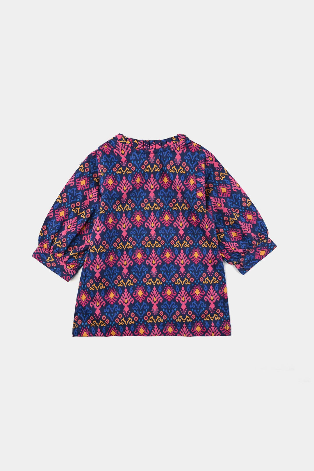 Infant Girls Cotton Poplin Printed Kurti Bahar-Multi