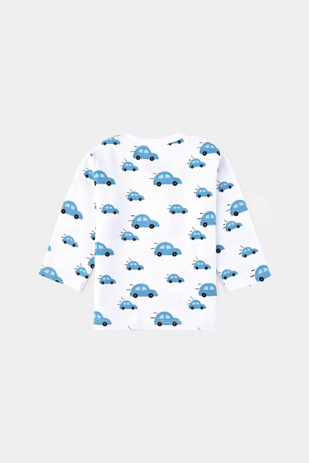 Infant Boys Thermal T-Shirt F/S Cars-White